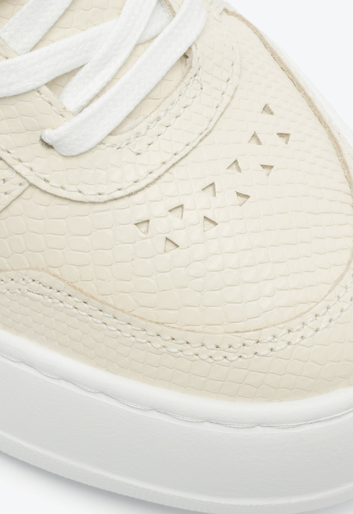 TÊNIS FLATFORM COURO Bege