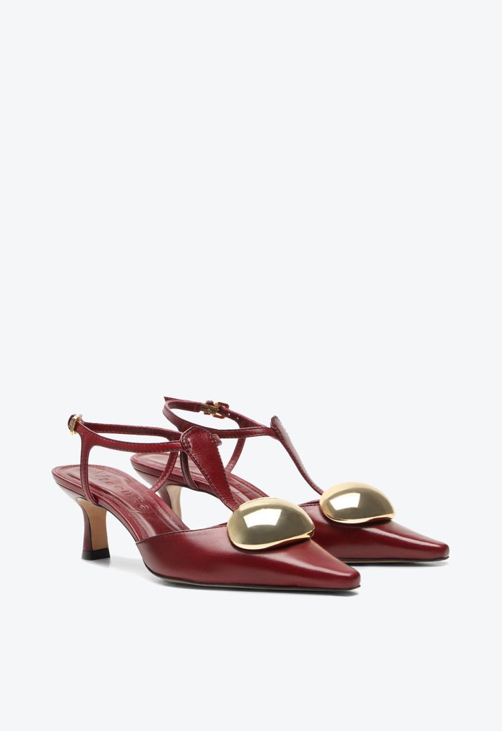 Slingback Olivia Bordô