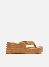 Sandália Marrom Flatform Marrocos Sun