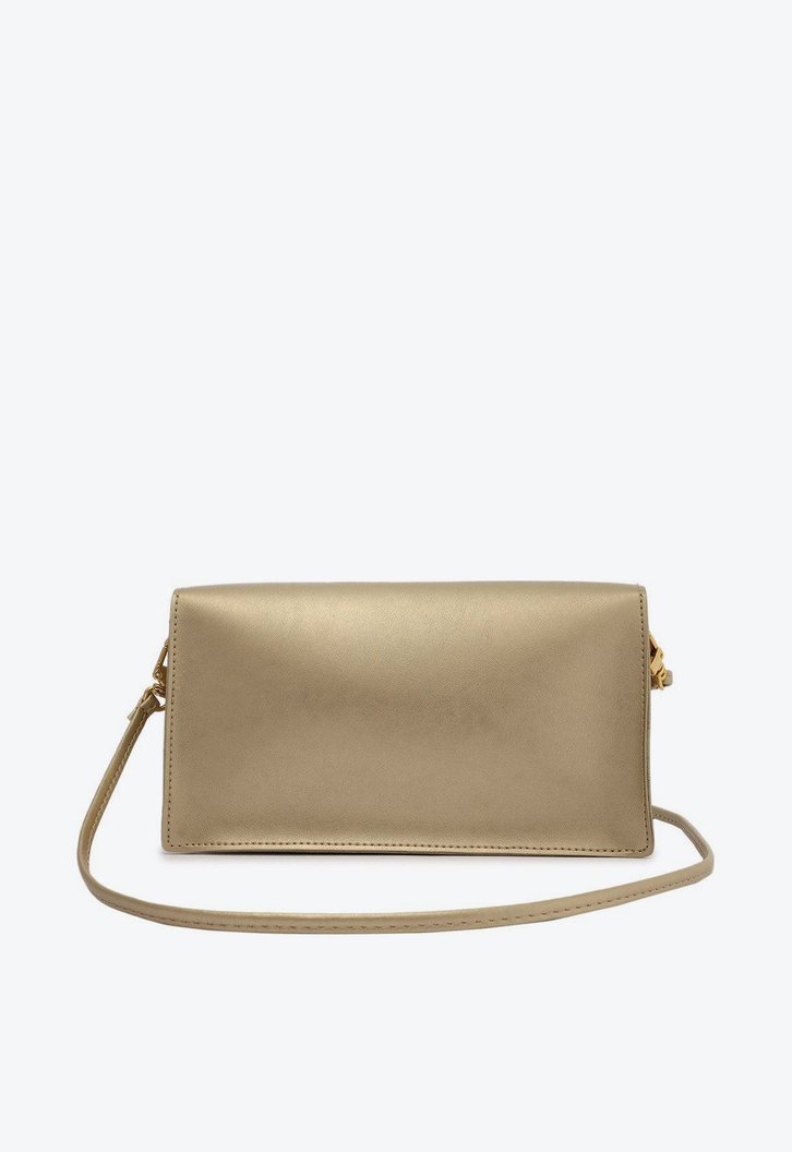 Bolsa Tiracolo Dourada Anacapri Corrente Média