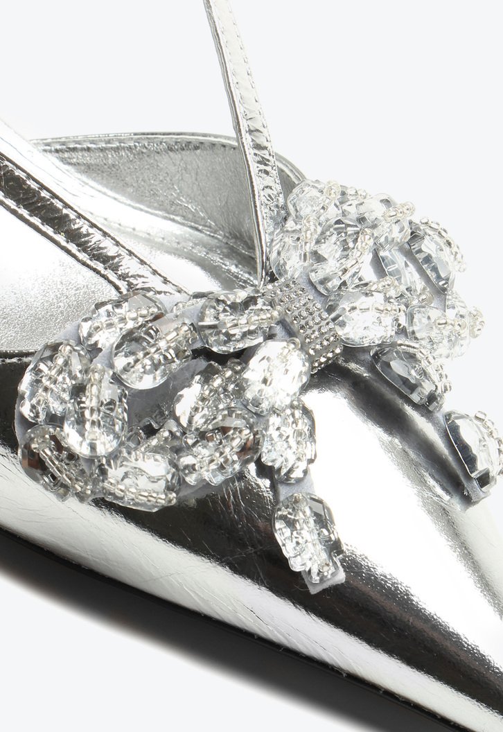 Slingback Servia Prata