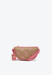 Bolsa Tiracolo Marrom Pink Schutz Pequena Jackie Lona