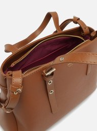 Bolsa Tote Marrom Média Alça Fivela | ZZ MALL