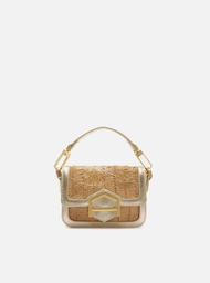 Bolsa Tiracolo Natural Arezzo Platino Couro A001 Pequena