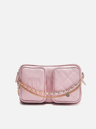 Bolsa Tiracolo Lilás Arezzo Couro Média Bolsos