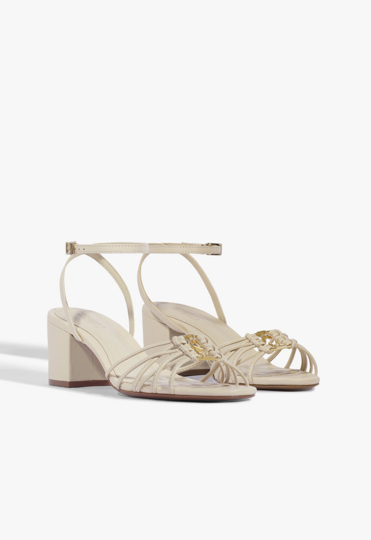 Sandália Kate Salto Bloco Branco | ZZ MALL