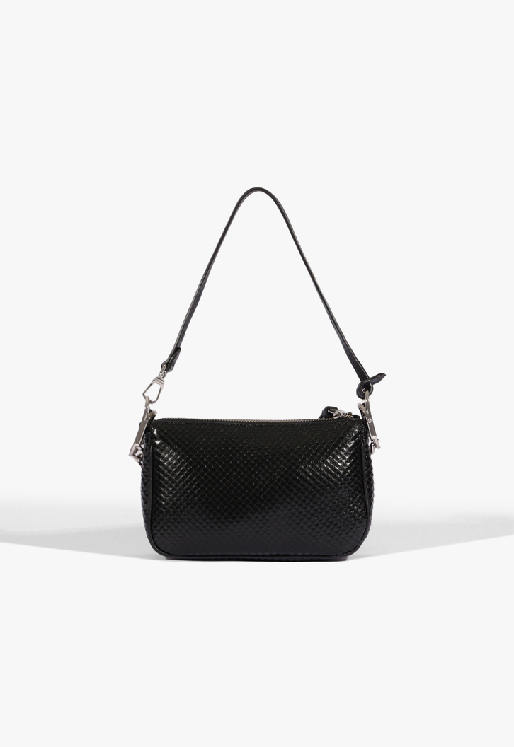 Bolsa Tiracolo Preta Schutz Emmy Snake