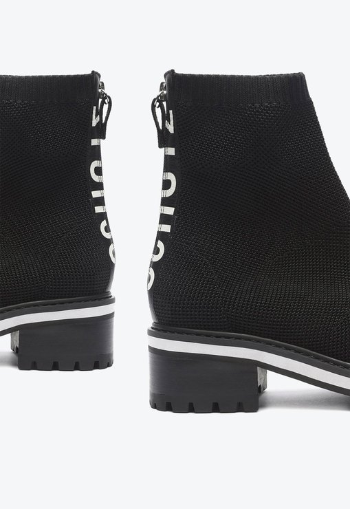 BOTA PRETA SCHUTZ SALTO BAIXO TRATORADA KNIT