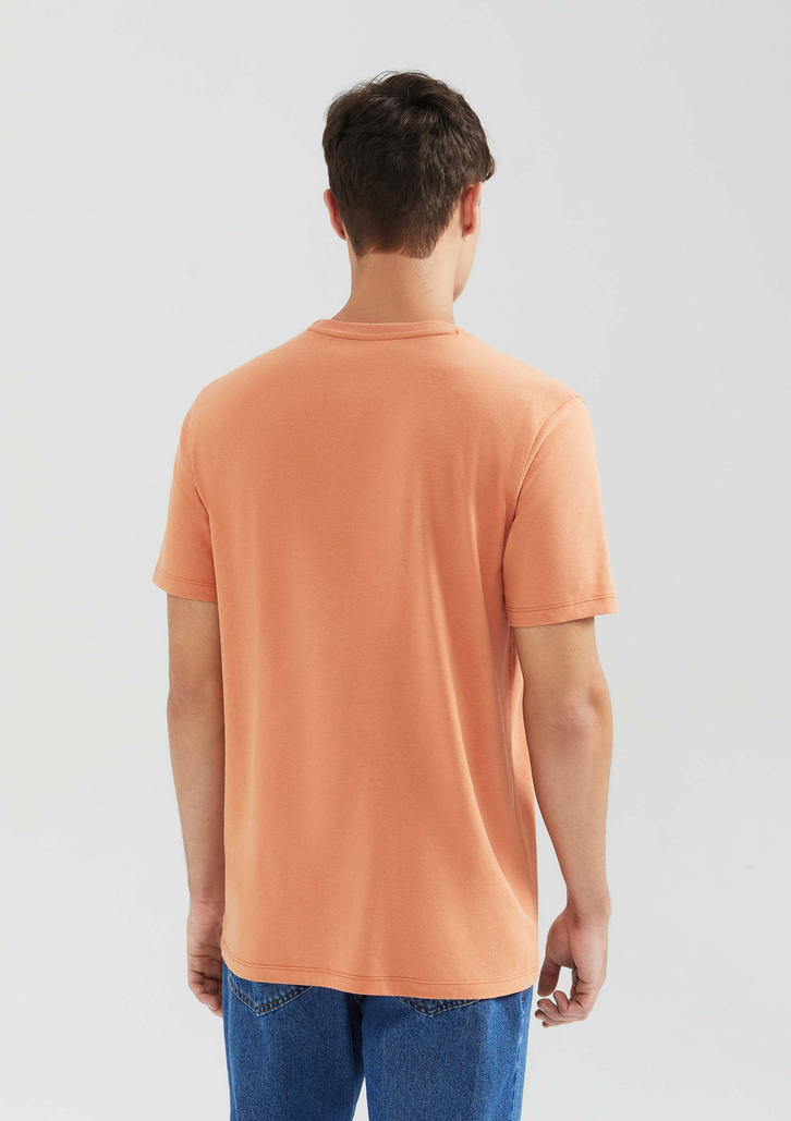 Camiseta Laranja Hering Básica Manga Curta Regular World