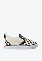 Tênis Vans Slip On V Toddler Black White