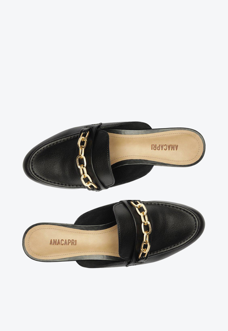 Mule Preta Anacapri Classy Corrente