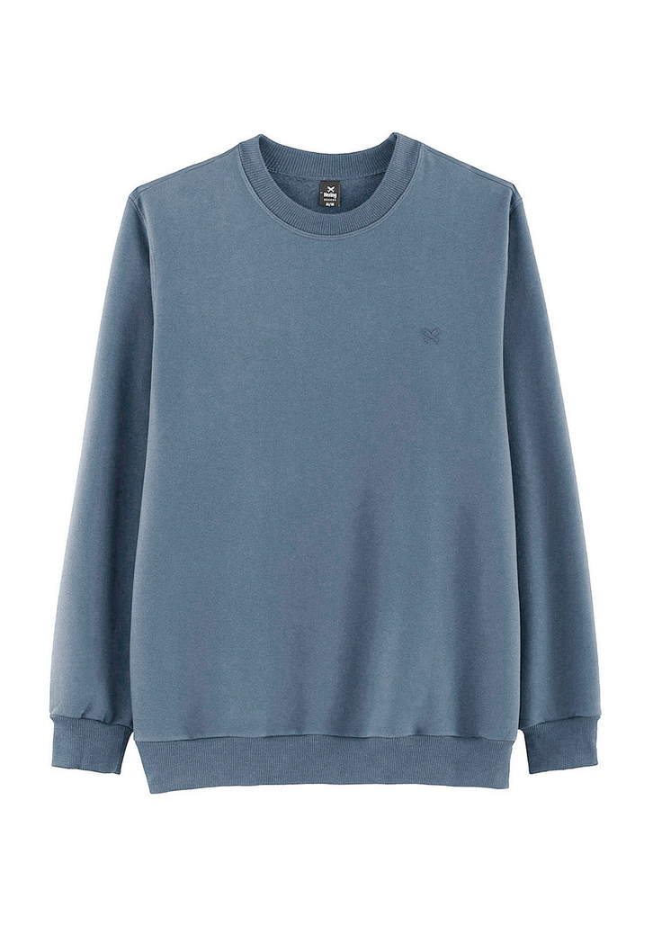 Blusão Azul Hering  Básico Masculino Em Algodão Comfort
