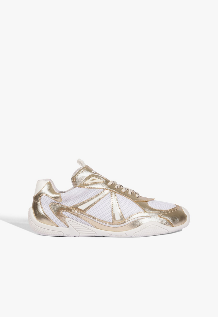 Tênis 48"S Branco e Dourado