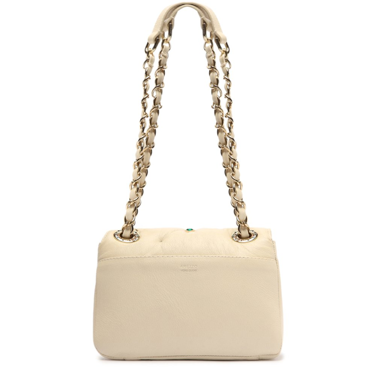 Bolsa Tiracolo Off-White Arezzo Couro Mizz Stones Pequena | ZZ MALL