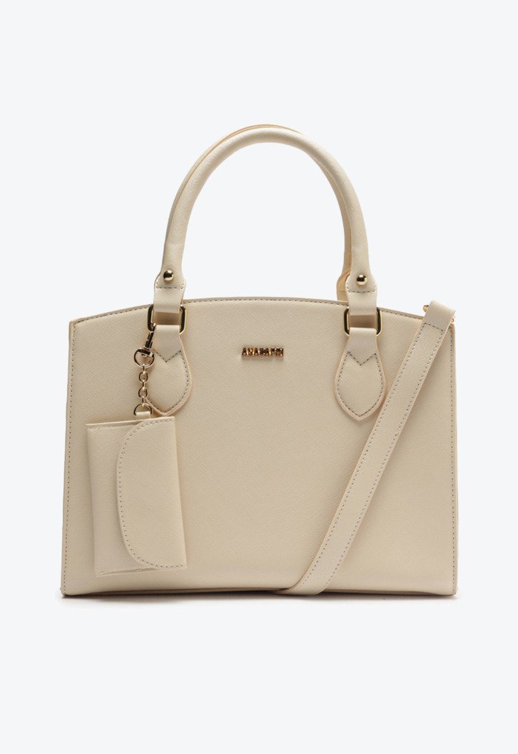 Bolsa Tote Média Essencial Com Pouch Branca