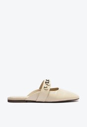 Mule Bege Anacapri Maxi Tachas