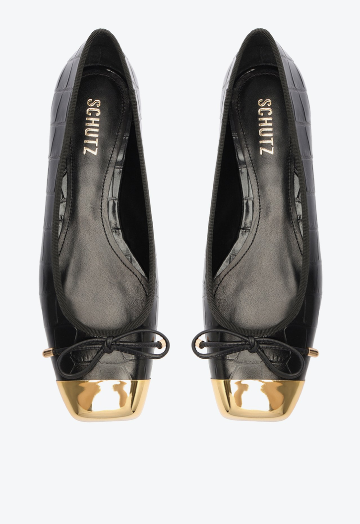 Sapatilha Sae Cap Toe Couro Preta