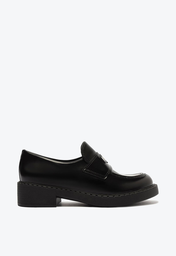 Mocassim Preto Arezzo Bico Redondo Bridão