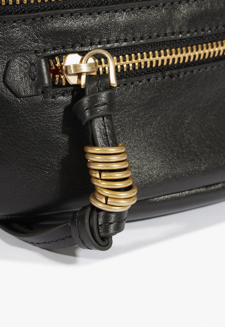 Pochete Hazel Couro Preta | ZZ MALL