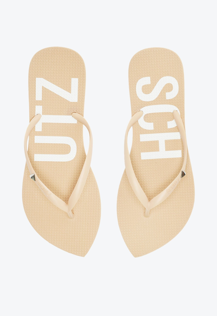 Chinelo Bico Folha Schutz Bege