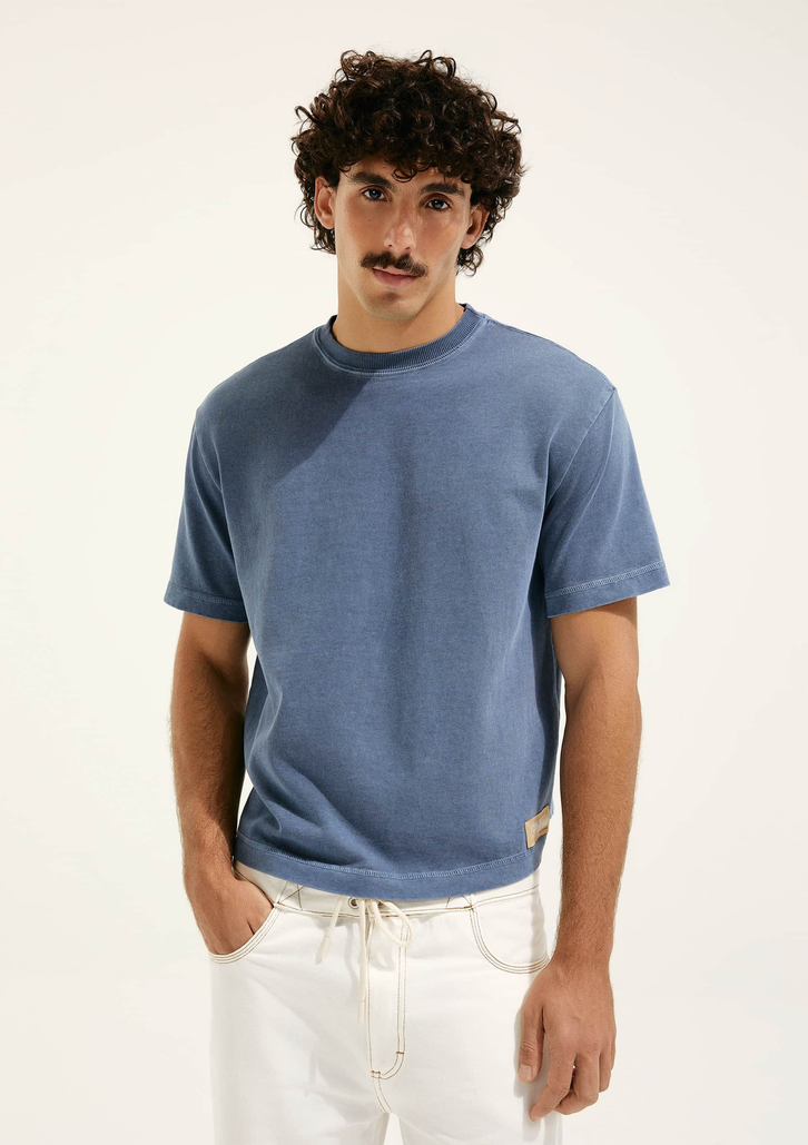 Camiseta Azul Hering Oversized Hering + Cosmo
