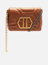 Bolsa Tiracolo Marrom Arezzo Couro Emma Pequena
