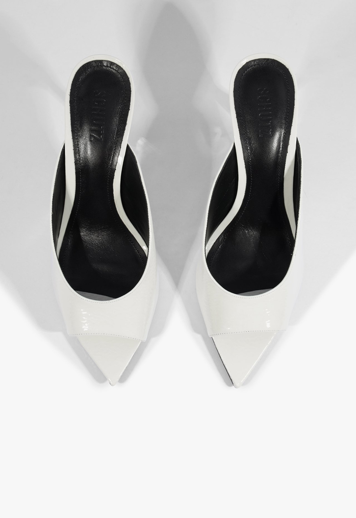 Mule Fierce Couro Branco