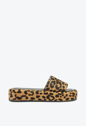 Sandália Papete Animal Print Schutz