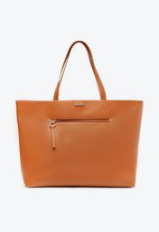Bolsa Shopping Marrom Anacapri Zíper Grande