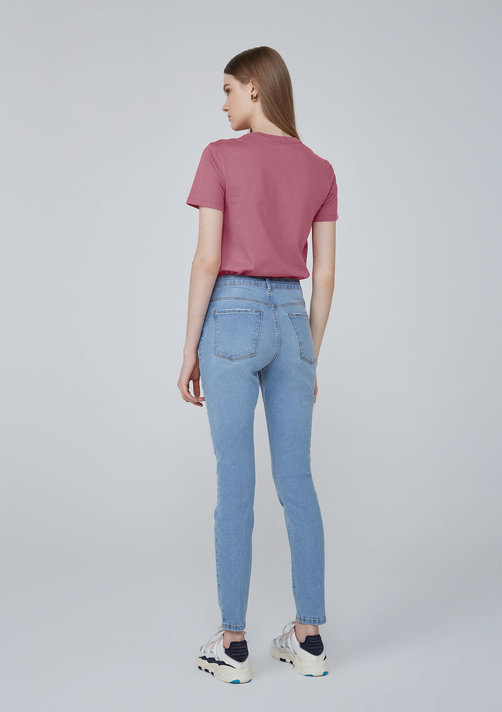 Blusa Rosa Dzarm Manga Curta