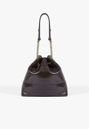 Bolsa Hobo Mika Média Couro Marrom