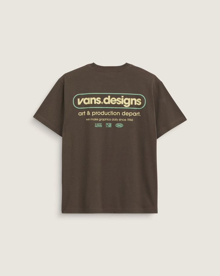 Camiseta Ss Art Production Coal Brown