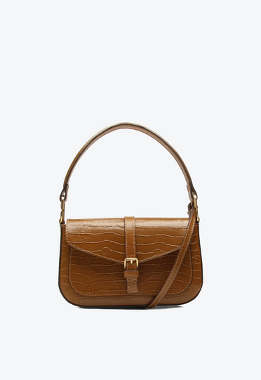 Bolsa Shoulder Milla Pequena Caramelo | ZZ MALL