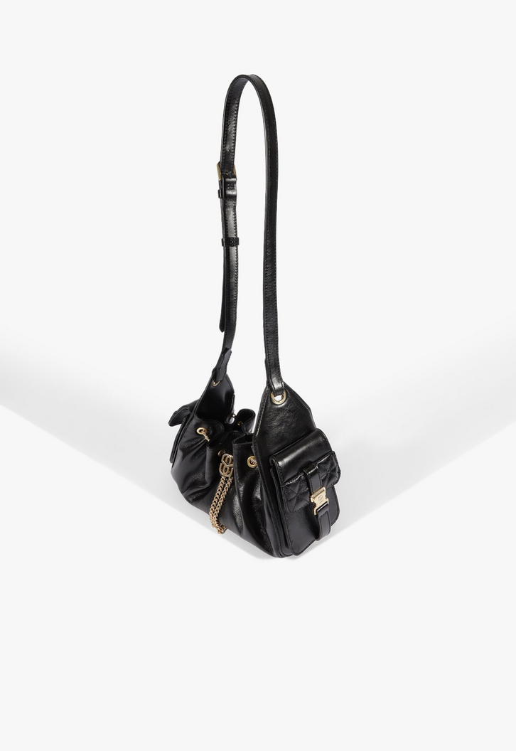 Bolsa Schutz Shoulder Média Lilibet Couro Preta | ZZ MALL