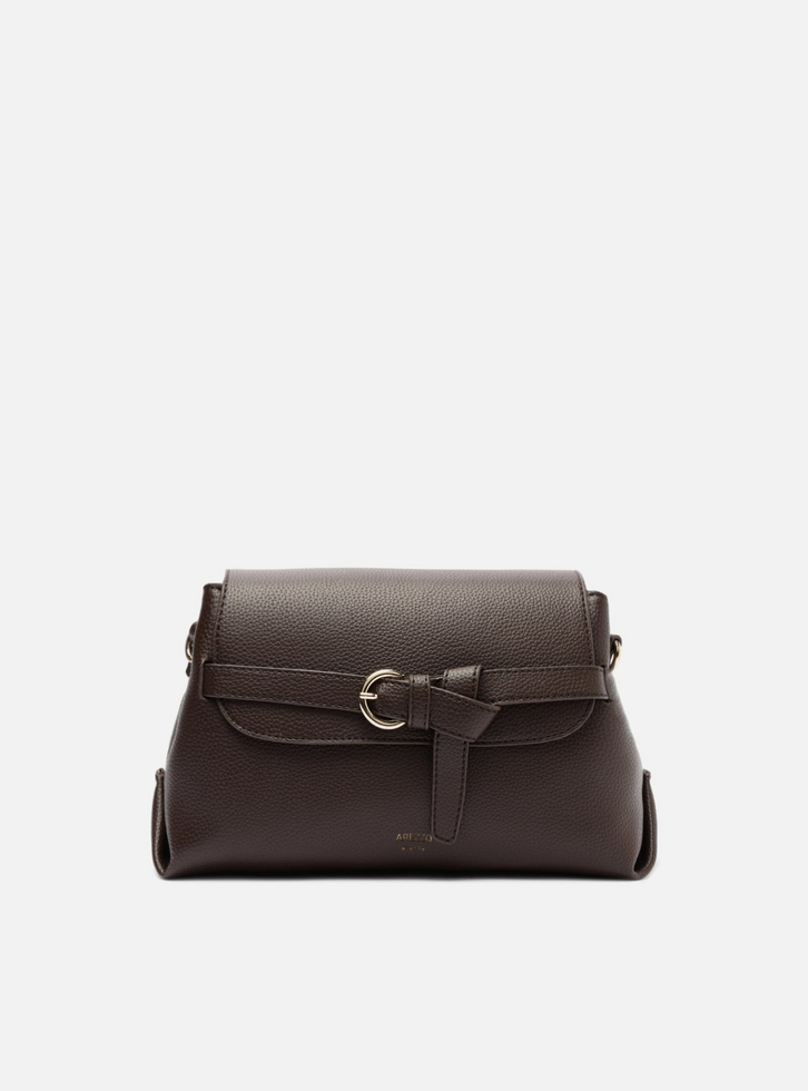 Bolsa Tiracolo Marrom Média