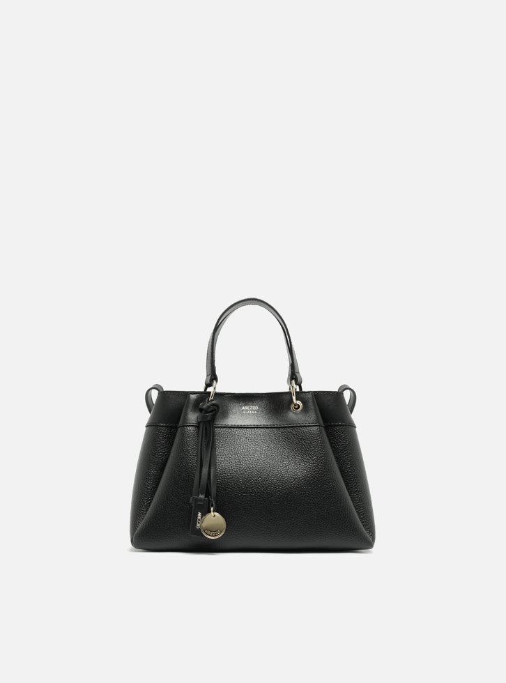 Bolsa Tote Preta Giorno Média Charm Medalha
