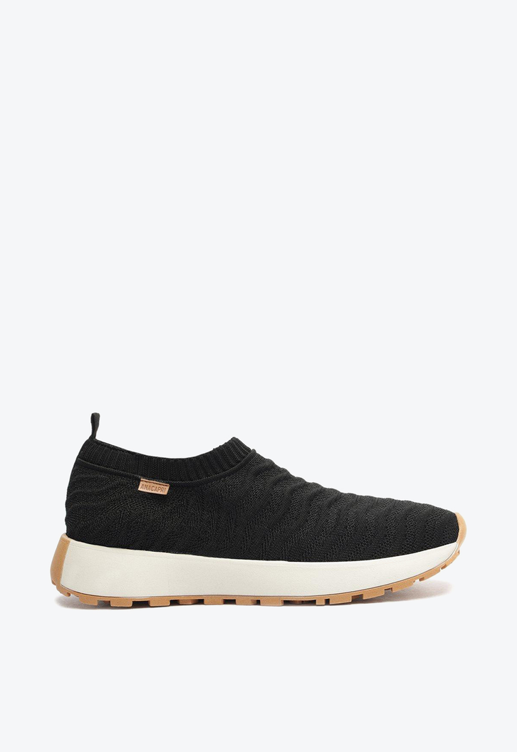 Tênis Slip On Preto Anacapri Sporty