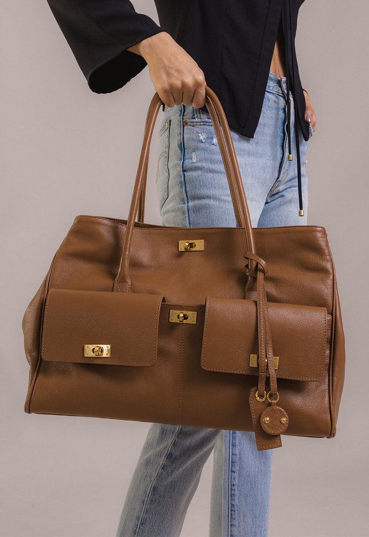 Bolsa Tote Bethany Grande Marrom