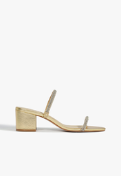 Sandália Mule Dourada Schutz Glam