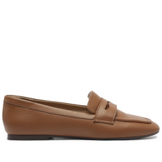 Mocassim Madri Bico Quadrado Marrom