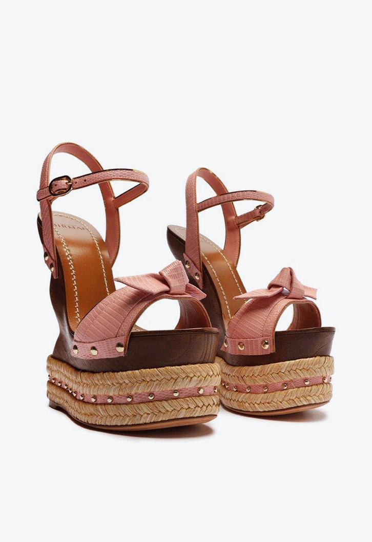 Clarita Wooden Sandal Wild Rose