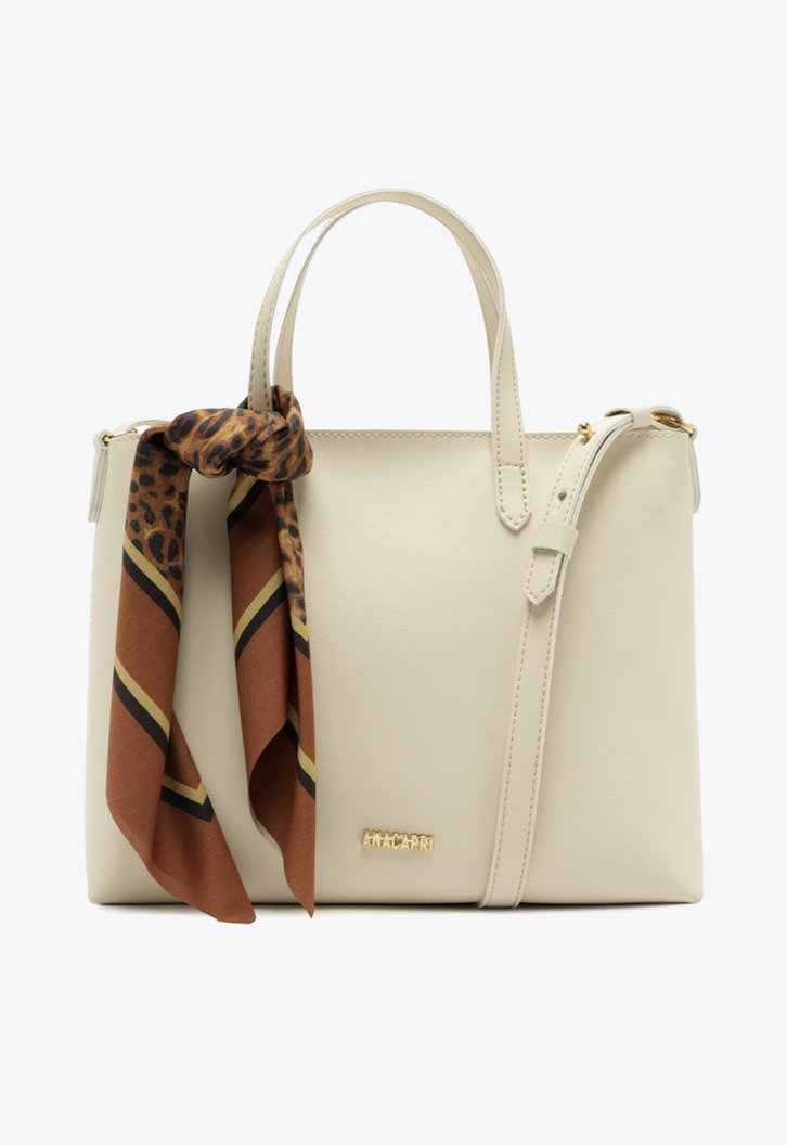 Bolsa Tote Média Itacare Lenço Branca