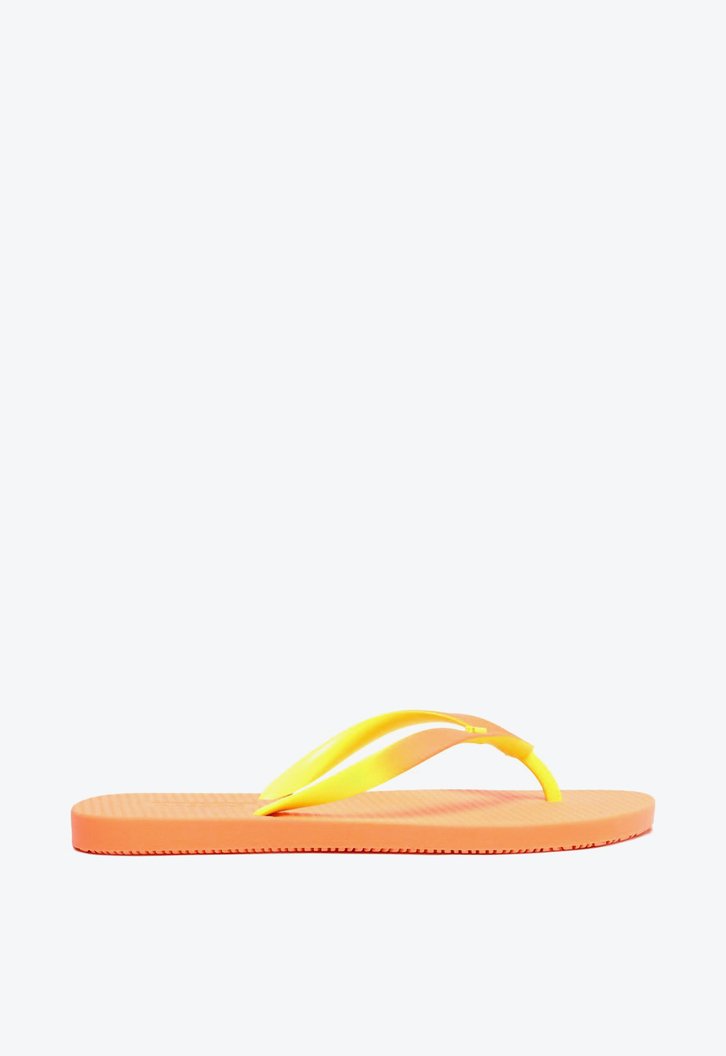 Chinelo Laranja Verde Brizza Degradê Lime