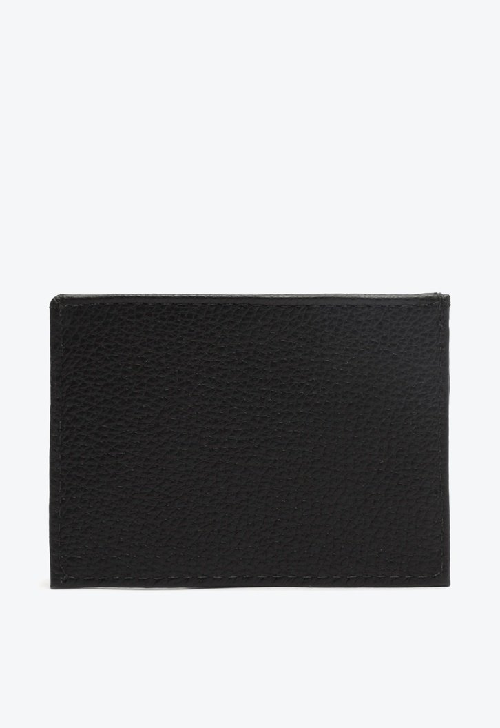 Porta-Cartão Preto Couro