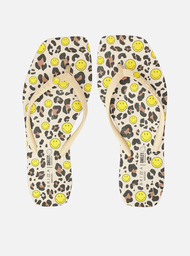 Chinelo de Dedo Off-White Square Print Smiley