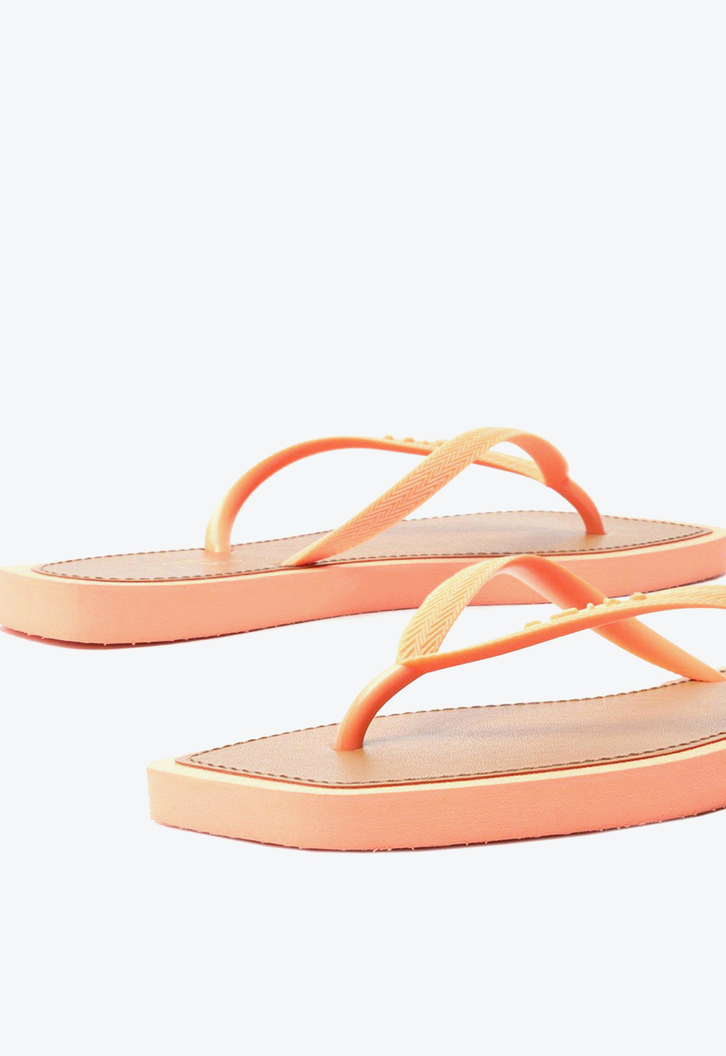 Chinelo De Dedo Laranja Brizza Square