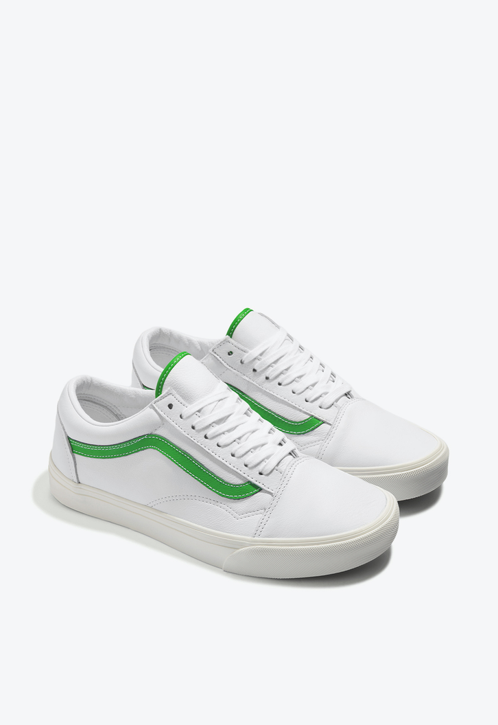 Tênis Old Skool Leather White Green