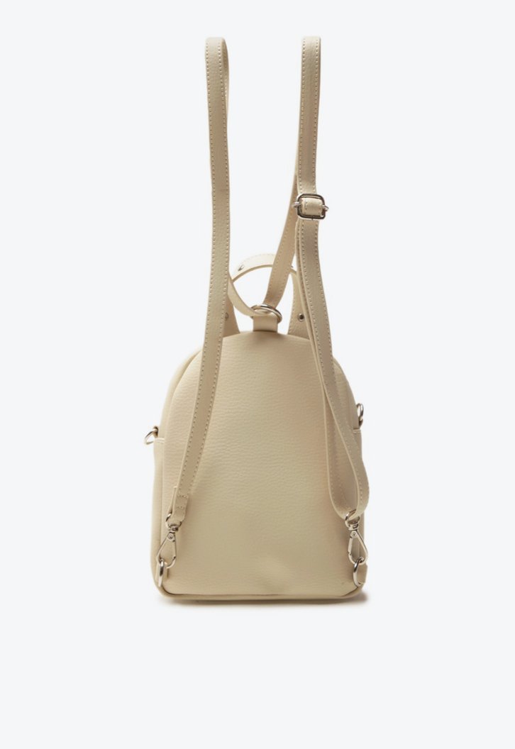 Mini Mochila Branca Zíper