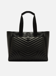 Bolsa Shopping Preta Arezzo Matelassê Grande