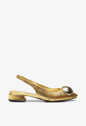 Slingback Hagata Dourado